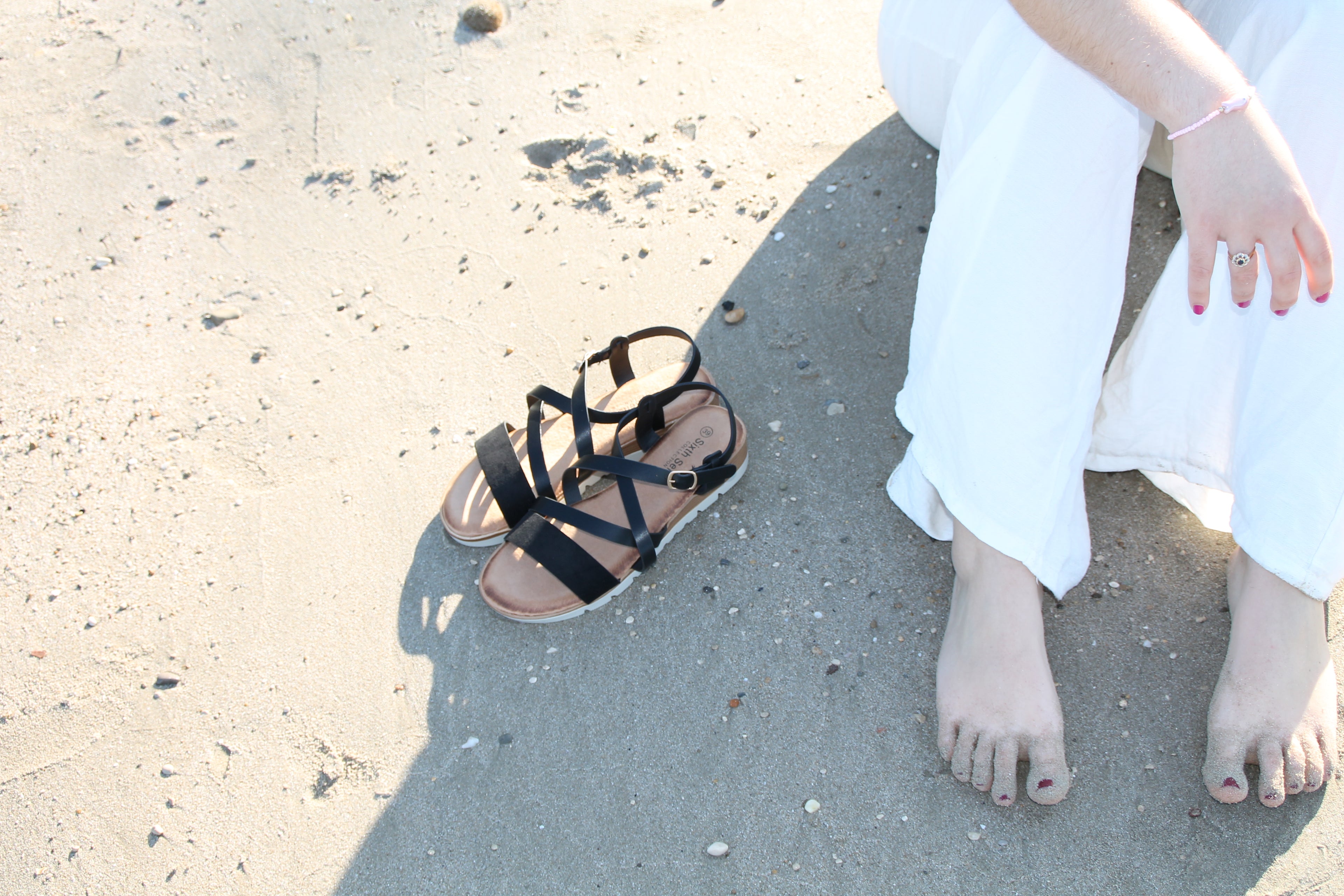 Sandale Riviera à brides noires